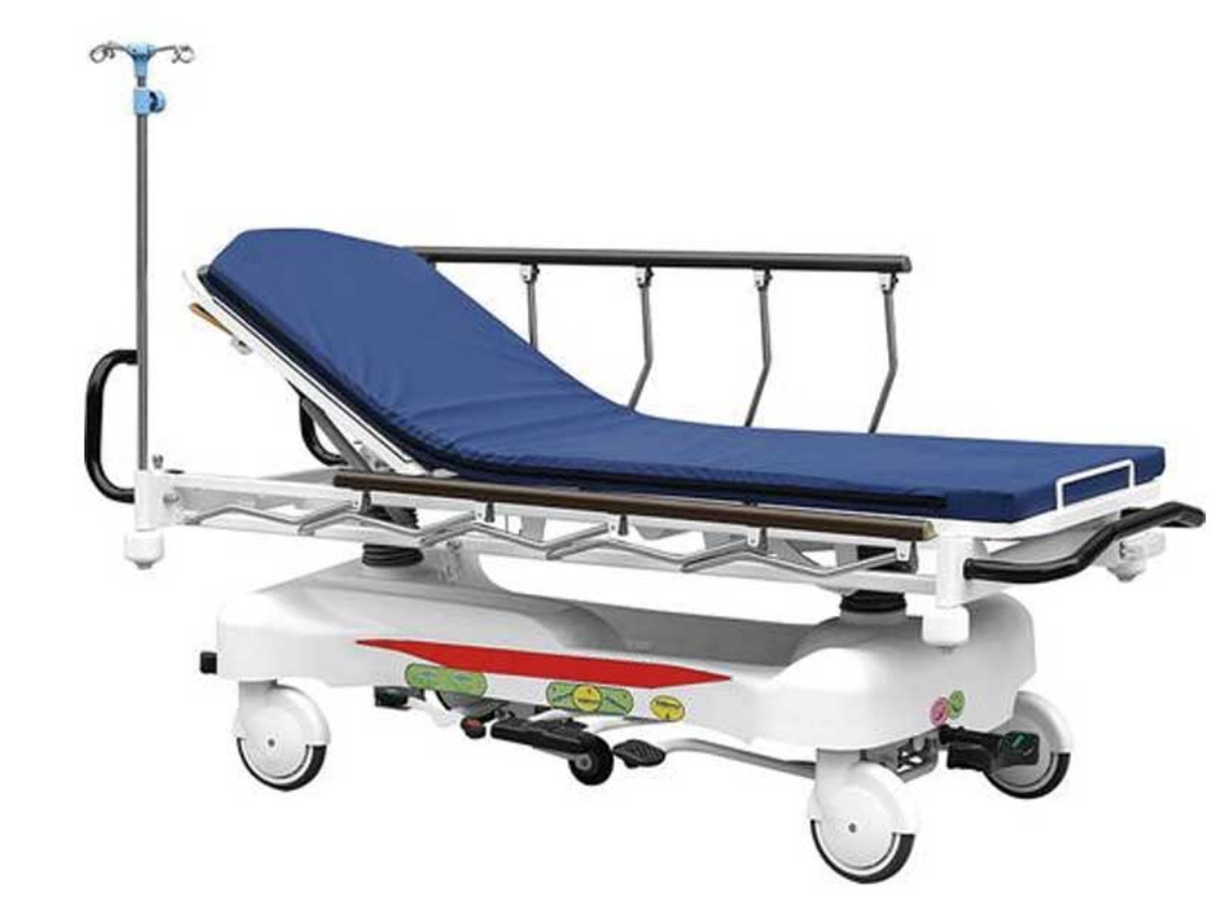 ZYC-1 Luxury Medical Hydraulic Lifting and Transport Vehicle (Aluminum Alloy Guardrail)
