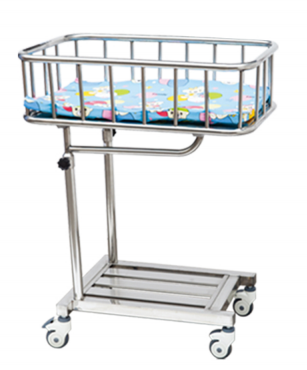 YE4  Stainless steel type I plug in baby bed (trolley)