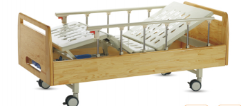 H4 Solid wood manual 2-Crank nursing bed