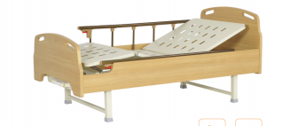 H6 Solid wood manual 2-Crank nursing bed