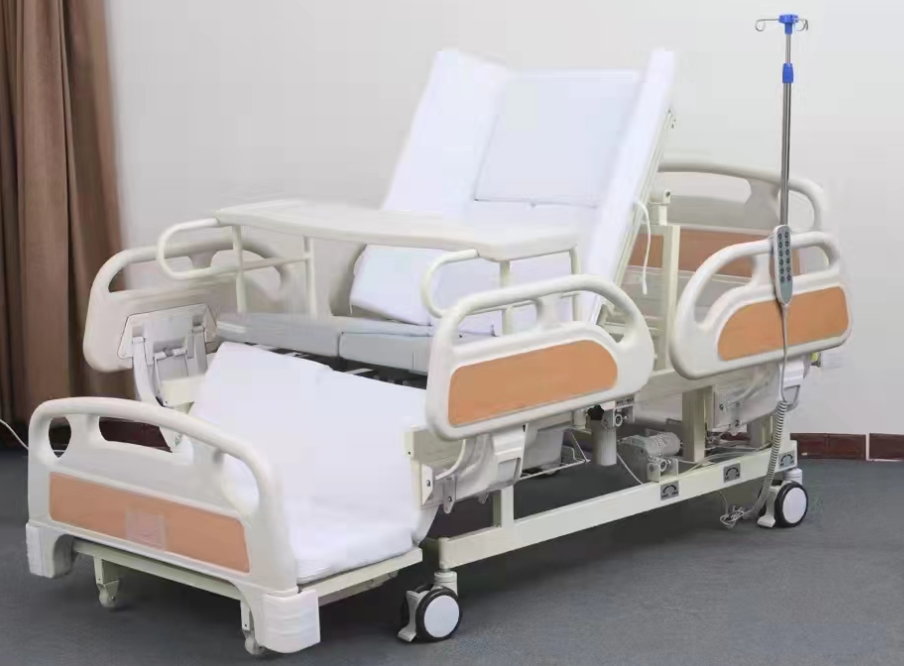 H7 Electric multi-functional nursing bed (four small guardrails)
