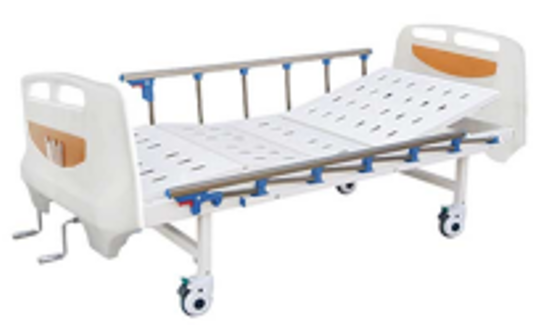 B10 ABS Stamping forming platform 2 Crank hospital bed ( Wheel with brake,6-staff)