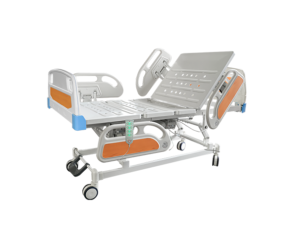 C2 3 Functions electric hospital bed(central control brake, four small guardrail)