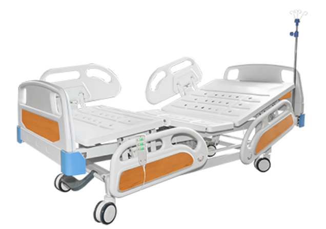 C3  2 Functions electric hospital bed(central control brake, four small guardrail)