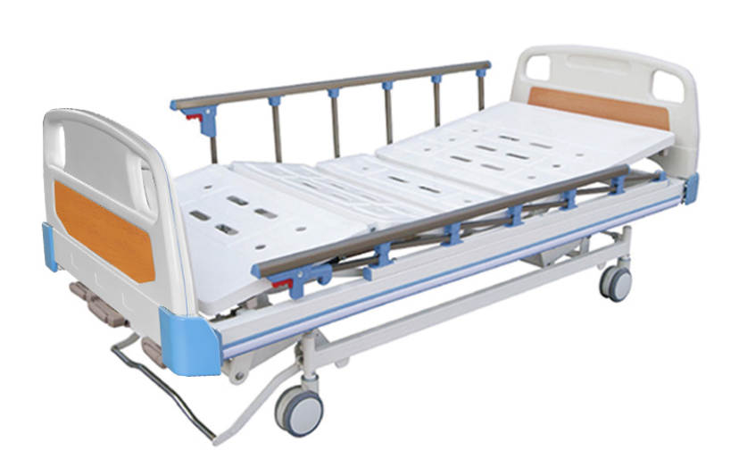 C5 ABS Stamping forming platform 3 Crank hospital bed (central control brake, 6-staff)