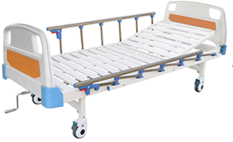 C22 ABS Strip forming platform single Crank hospital bed (wheel with brake 6-staff)