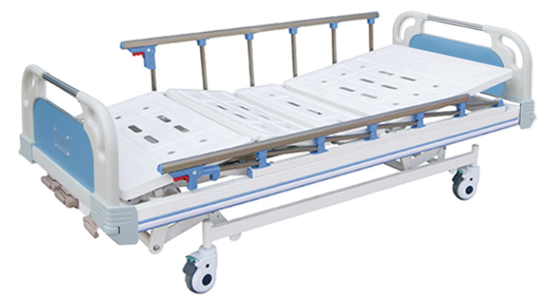 D6 ABS Stamping forming platform hospital bed 3 Crank ( Wheel with brake 6-staff)