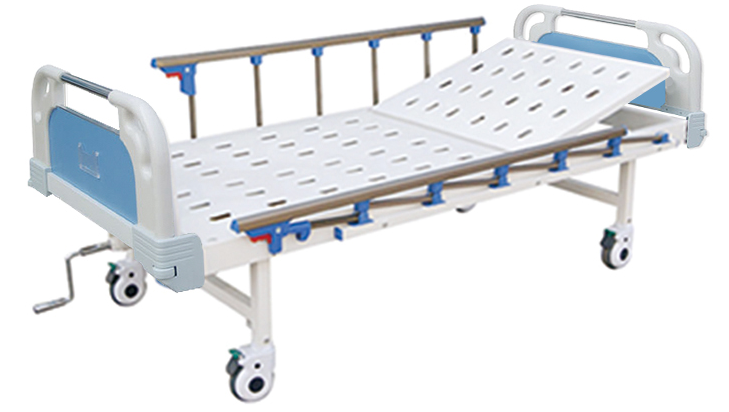 D13 ABS Stamping forming platform Single Crank hospital bed ( Wheel with brake 6-staff)
