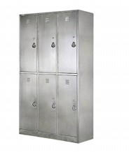 YYG-6 Stainless steel six-door locker
