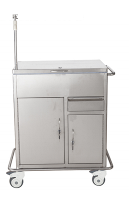 YYC-1 Stainless steel first aid cart (fully enclosed)