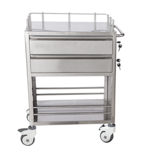 YYC-5 Stainless steel medication delivery trolley (double decker)