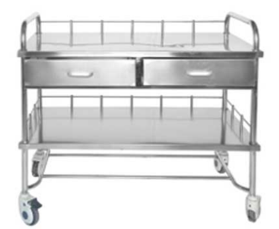 YYC-6 Stainless steel medicine delivery trolley (single tier)
