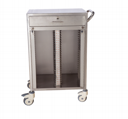 YYC-18 All stainless steel double-row case clamping cart