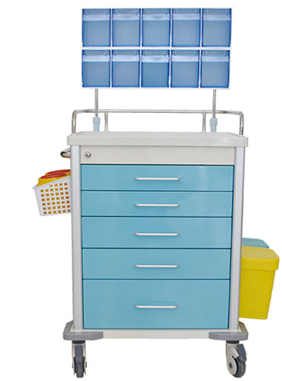 TC-GP-12 Steel anesthesia cart