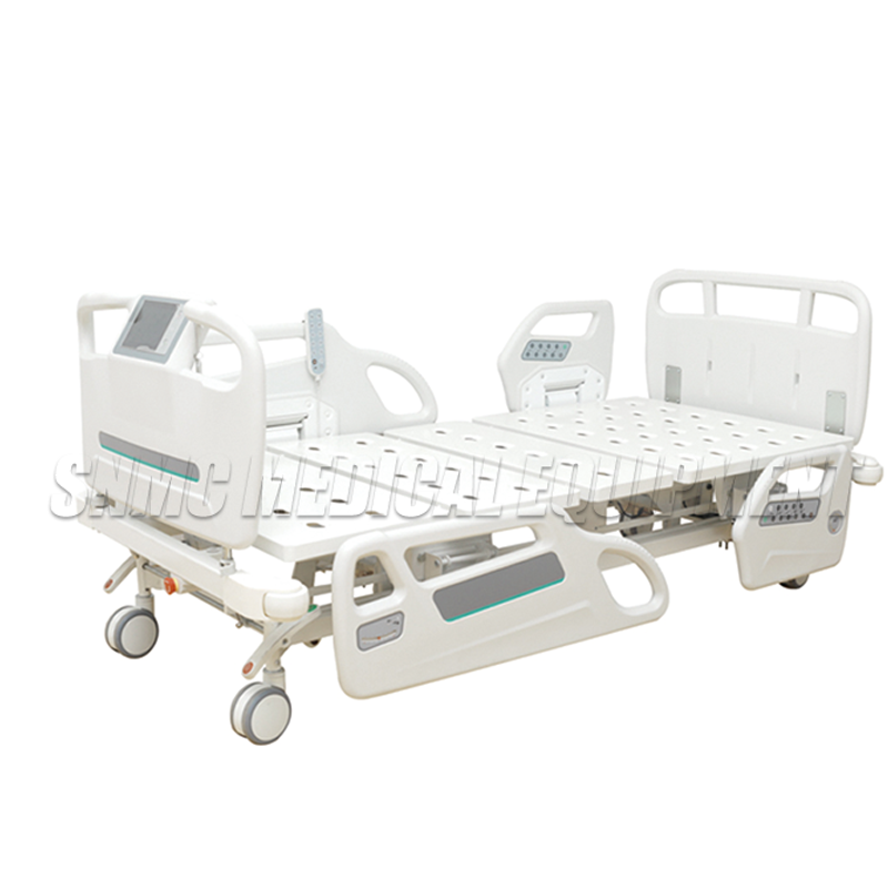 Hospital bed manual remote control with three adjustable weighing options and CPR