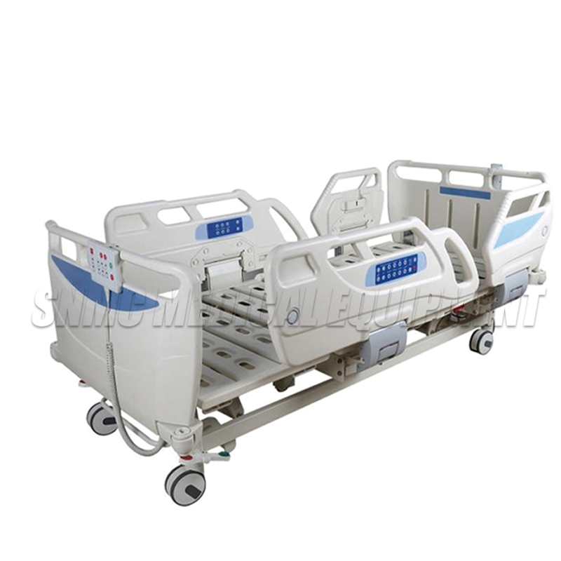 Hospital bed manual three item adjustment with weighing and CPR
