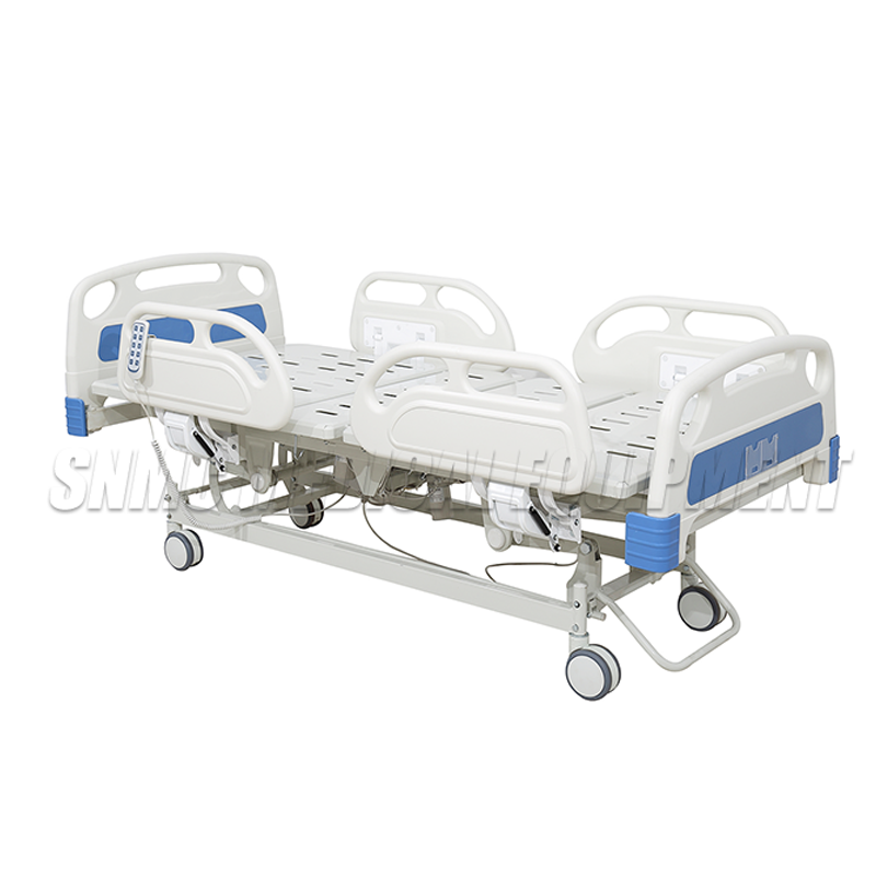 Hospital bed electric five adjustment hospital nursing bed with guard board