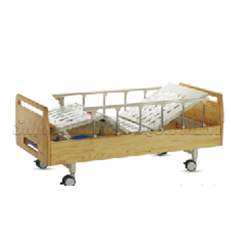Hospital bed, home care bed, manual two crank adjustment bed