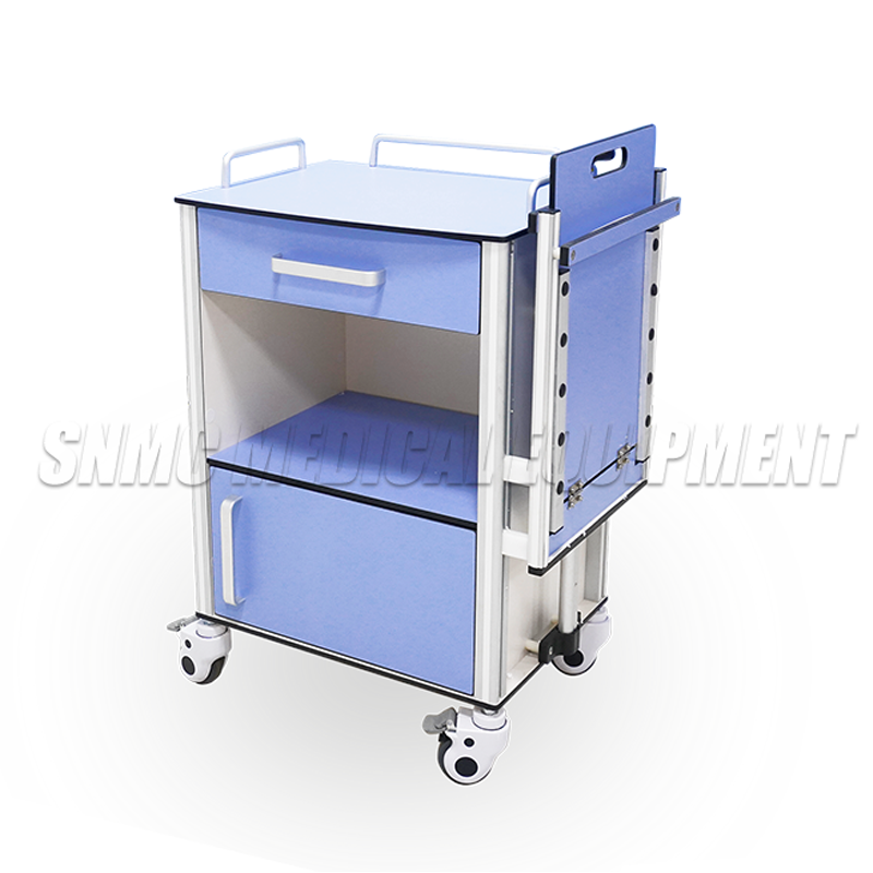 Hospital ward bed bedside table medical ABS