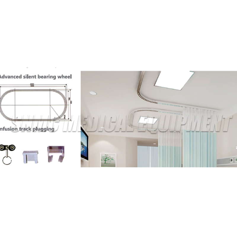 Hospital ward ceiling infusion rack