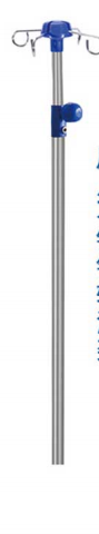 SYJ7 Hospital bed use stainless steel IV Pole.png